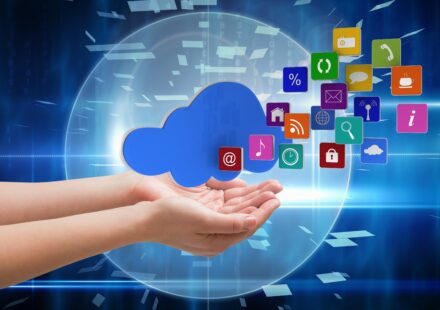 Hands With Application Icons 440x310